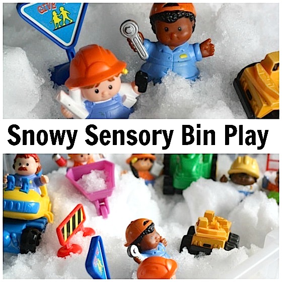 snöig sensorisk Bin