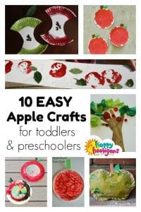 Easy Preschool Apple Crafts - -。 Happy Hooligans