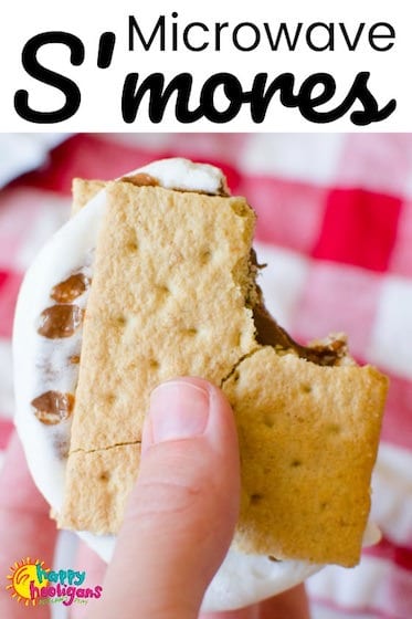 How to Make S'mores in the Microwave - Happy Hooligans