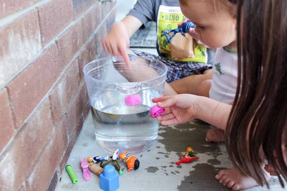 Sink or Float Experiment for Toddlers and Preschoolers - Happy Hooligans