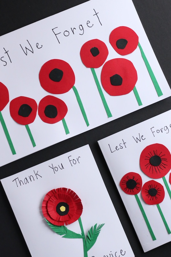 Homemade Poppy Cards for Kids to Make – JINZZY